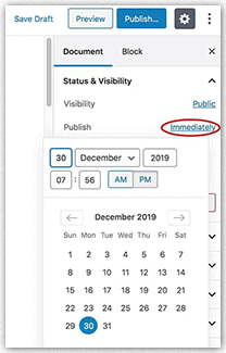 Schedule your blog posts in WordPress.